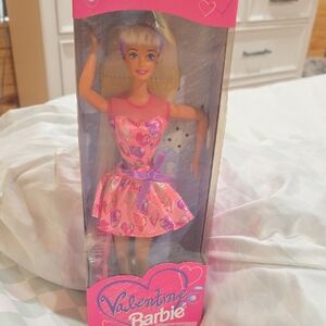 Barbie in Pink Heart Dress with Purple Accents